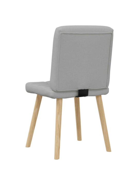 Otočné jídelní židle 4 ks oblak šedá textil
