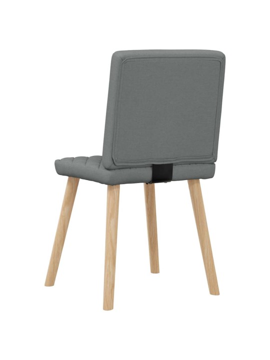 Jídelní židle 4 ks tmavě šedé textil