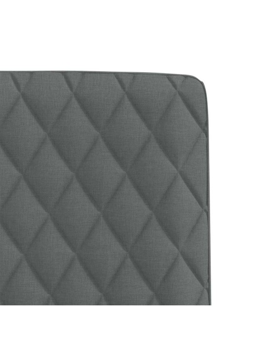 Jídelní židle 4 ks tmavě šedé textil