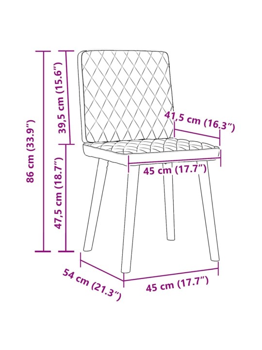 Jídelní židle 4 ks tmavě šedé textil