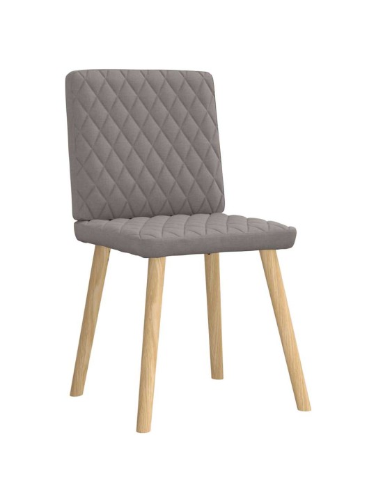 Jídelní židle 4 ks taupe textil