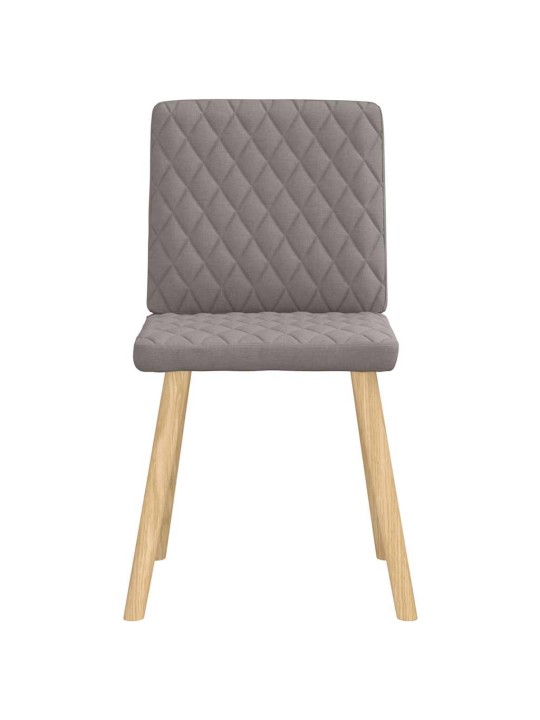 Jídelní židle 4 ks taupe textil