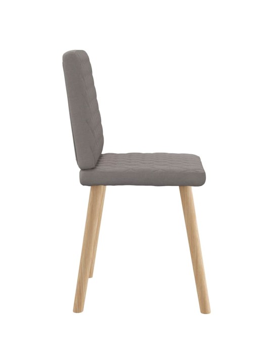 Jídelní židle 4 ks taupe textil