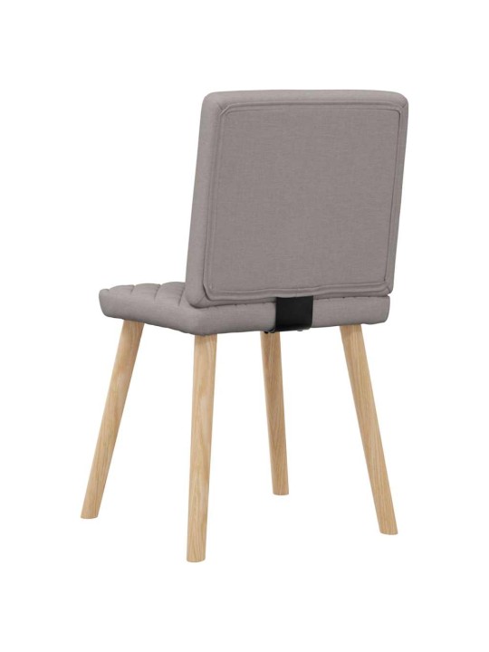 Jídelní židle 4 ks taupe textil