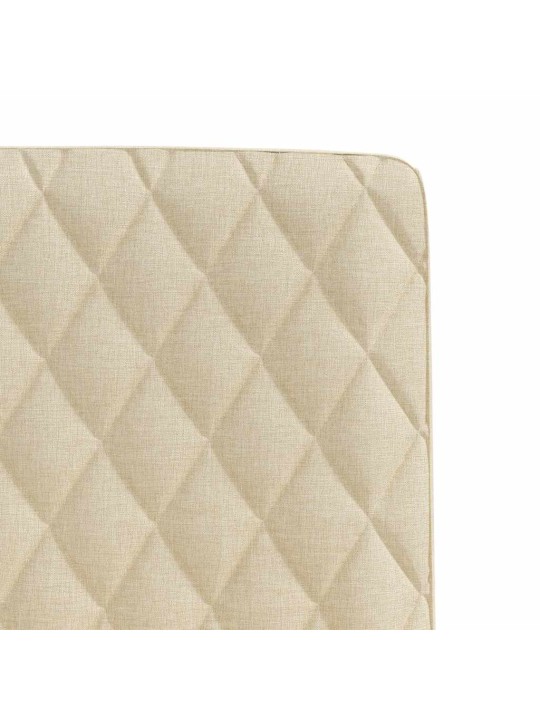 Jídelní židle 4 ks krémové textil