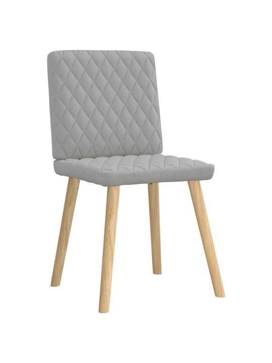 Otočné jídelní židle 4 ks oblak šedá textil