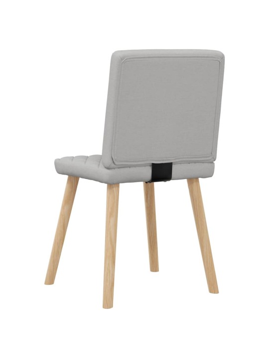 Otočné jídelní židle 4 ks oblak šedá textil