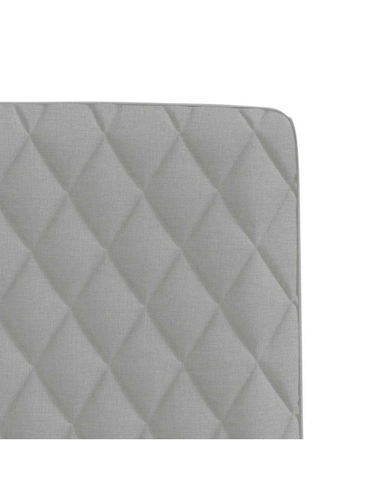 Otočné jídelní židle 4 ks oblak šedá textil