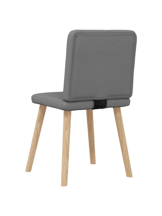 Jídelní židle 4 ks tmavě šedé textil