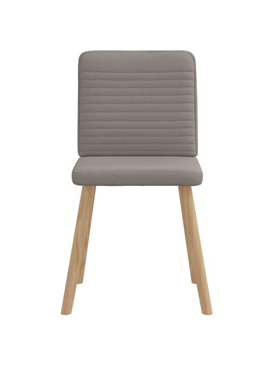 Jídelní židle 4 ks taupe textil