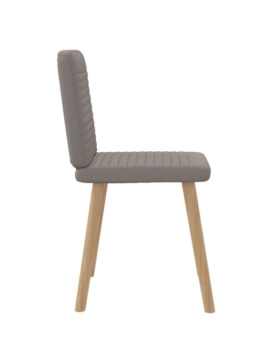 Jídelní židle 4 ks taupe textil