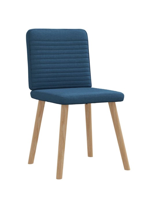 Jídelní židle 4 ks modré textil