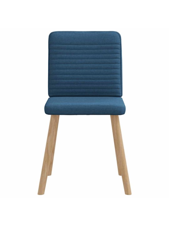 Jídelní židle 4 ks modré textil