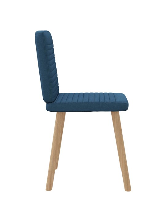 Jídelní židle 4 ks modré textil