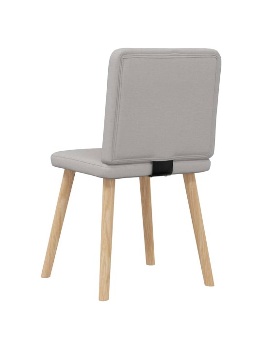 Otočné jídelní židle 4 ks oblak šedá textil