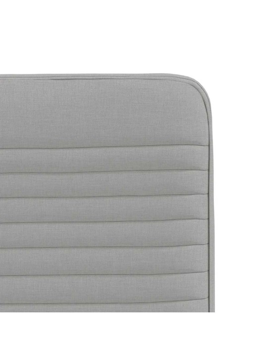 Otočné jídelní židle 4 ks oblak šedá textil