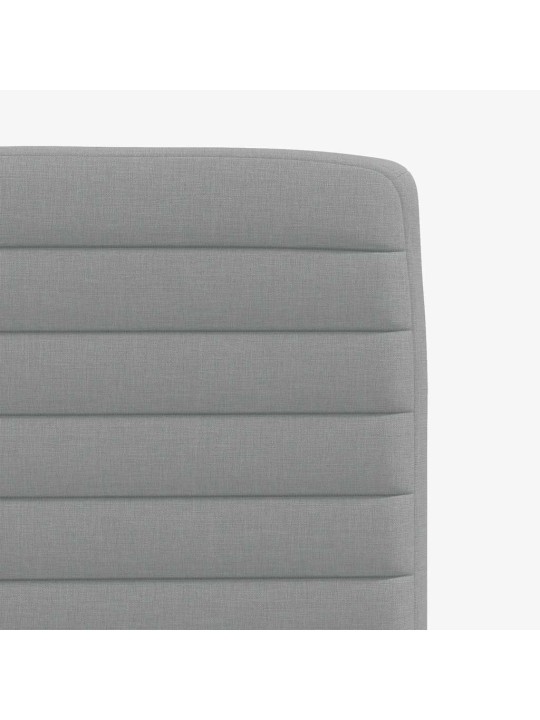 Jídelní židle 4 ks světle šedé textil
