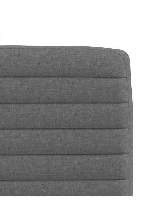 Jídelní židle 4 ks tmavě šedé textil