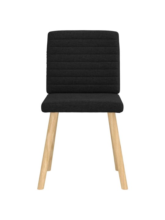 Jídelní židle 4 ks černé textil