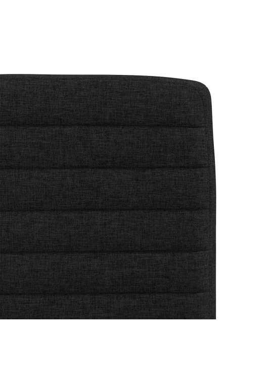 Jídelní židle 4 ks černé textil