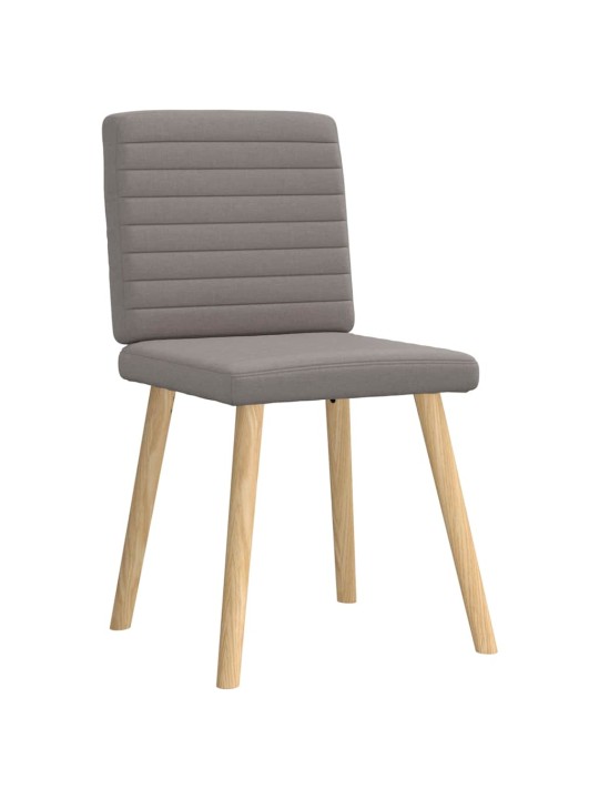 Jídelní židle 4 ks taupe textil