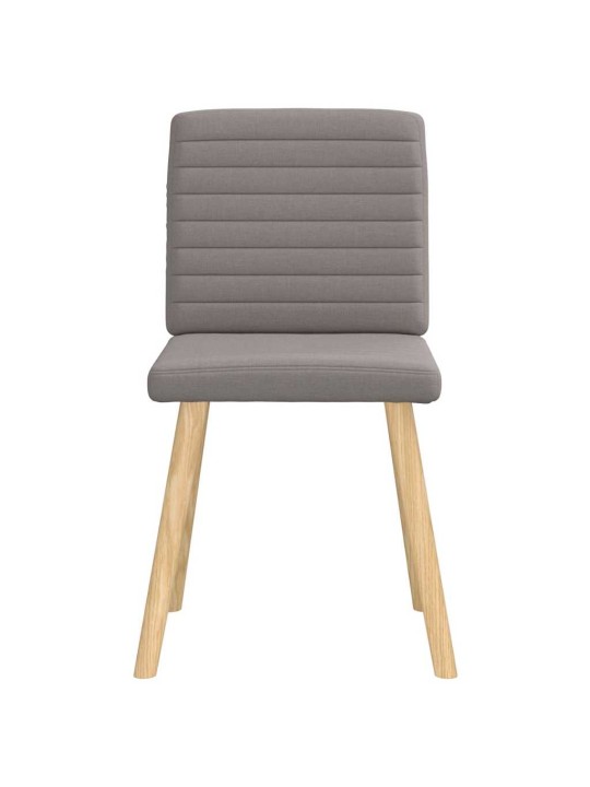Jídelní židle 4 ks taupe textil