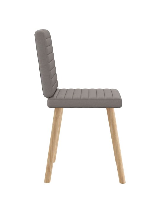 Jídelní židle 4 ks taupe textil