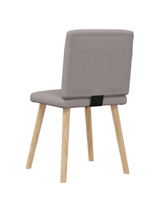 Jídelní židle 4 ks taupe textil