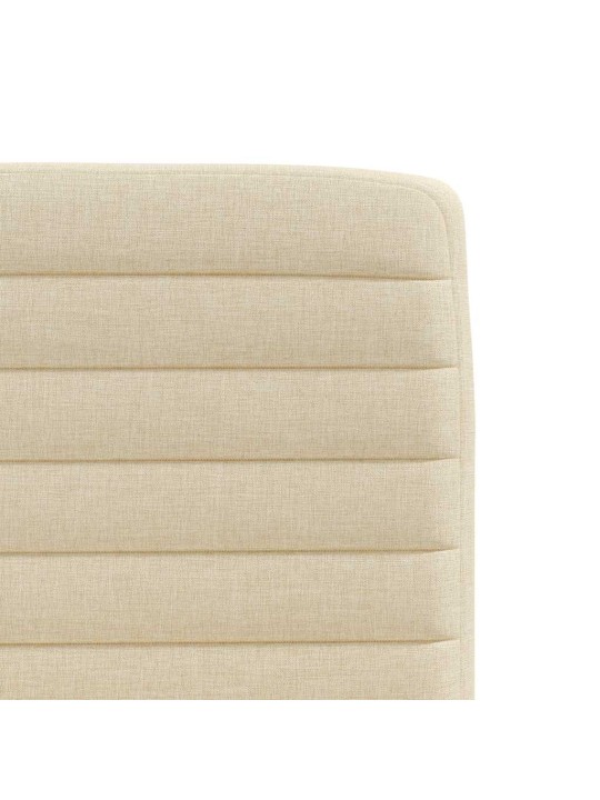 Jídelní židle 4 ks krémové textil