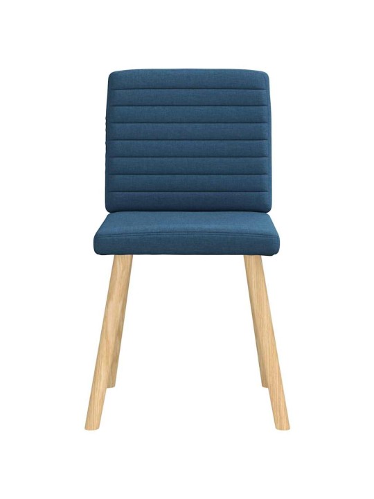 Jídelní židle 4 ks modré textil