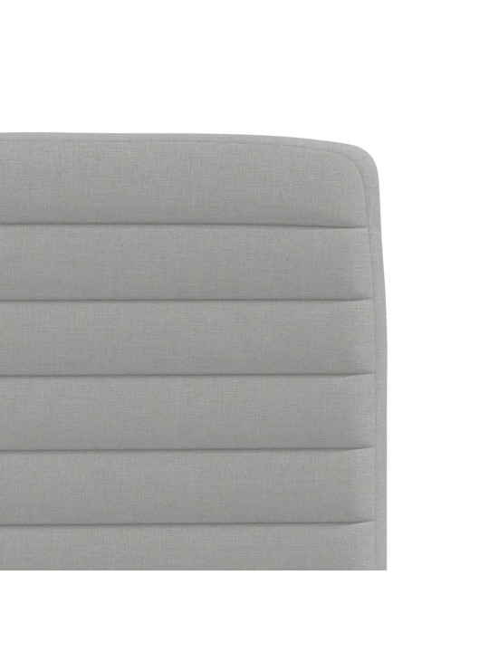 Otočné jídelní židle 4 ks oblak šedá textil