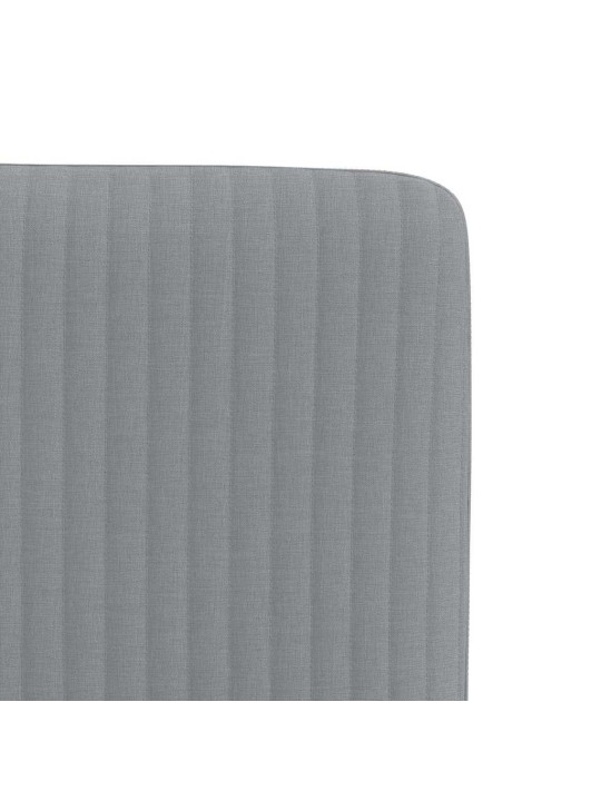 Jídelní židle 4 ks světle šedé textil