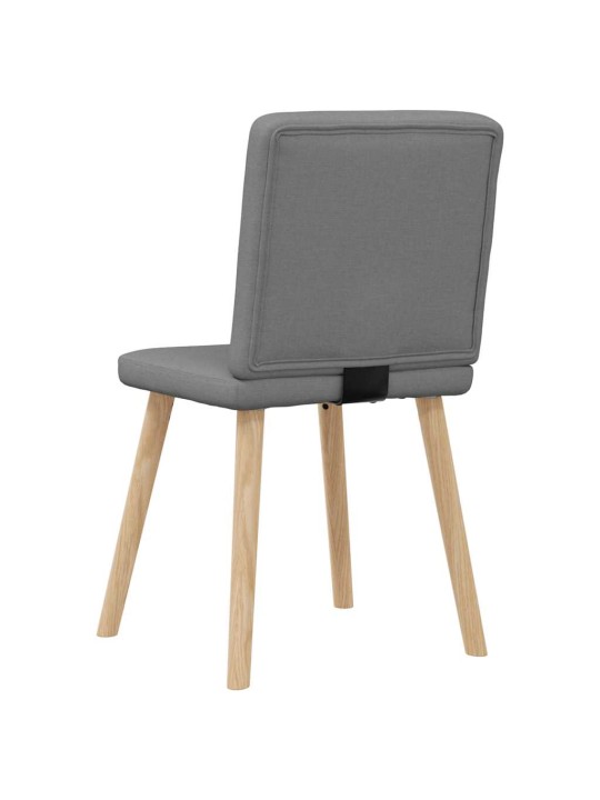 Jídelní židle 4 ks tmavě šedé textil
