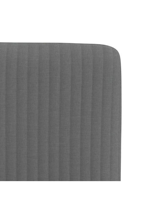 Jídelní židle 4 ks tmavě šedé textil