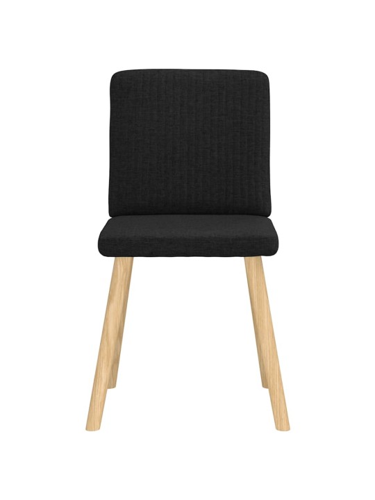Jídelní židle 4 ks černé textil