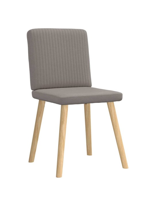 Jídelní židle 4 ks taupe textil