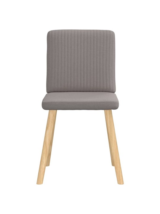 Jídelní židle 4 ks taupe textil