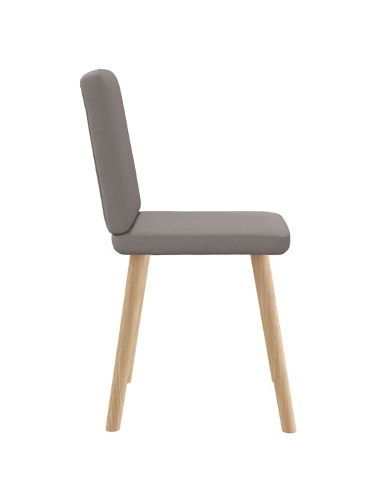 Jídelní židle 4 ks taupe textil