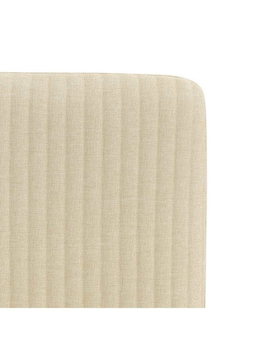 Jídelní židle 4 ks krémové textil