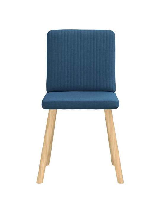 Jídelní židle 4 ks modré textil