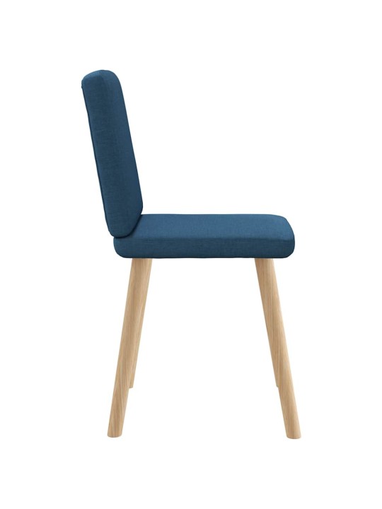 Jídelní židle 4 ks modré textil