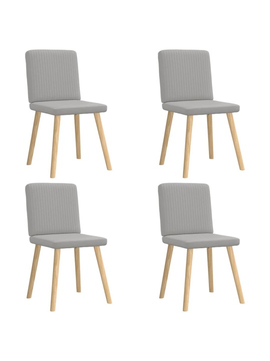 Otočné jídelní židle 4 ks oblak šedá textil
