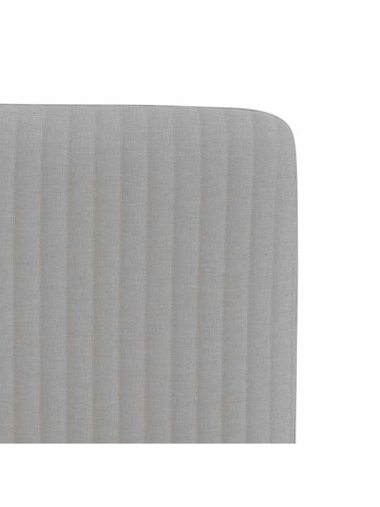 Otočné jídelní židle 4 ks oblak šedá textil