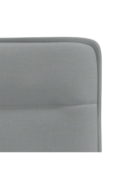 Jídelní židle 4 ks světle šedé textil