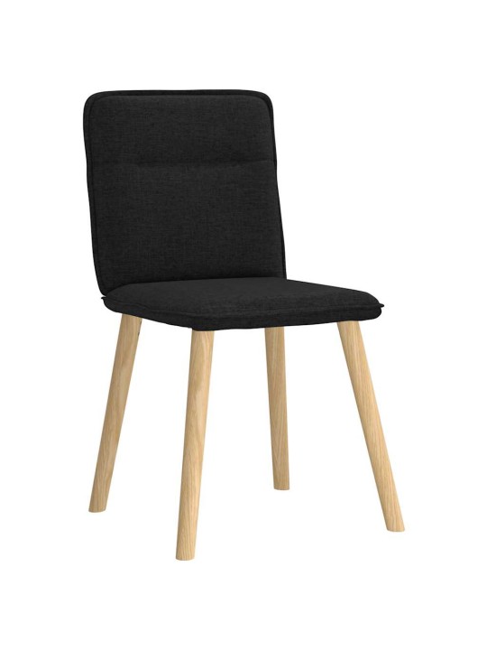 Jídelní židle 4 ks černé textil