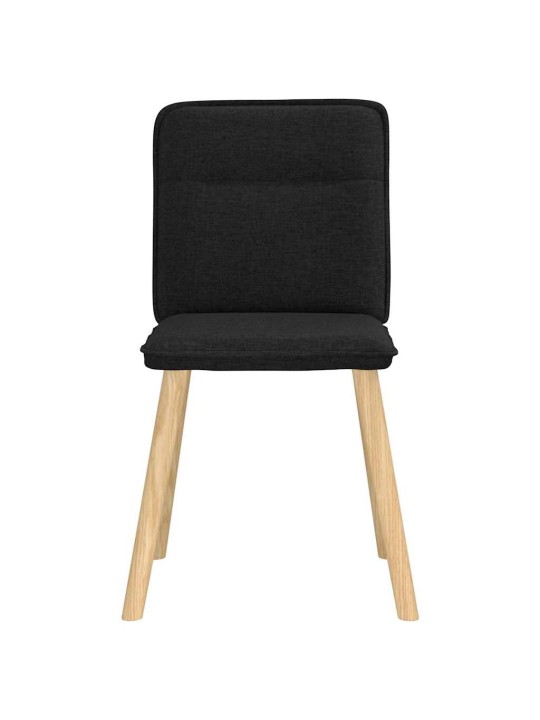 Jídelní židle 4 ks černé textil