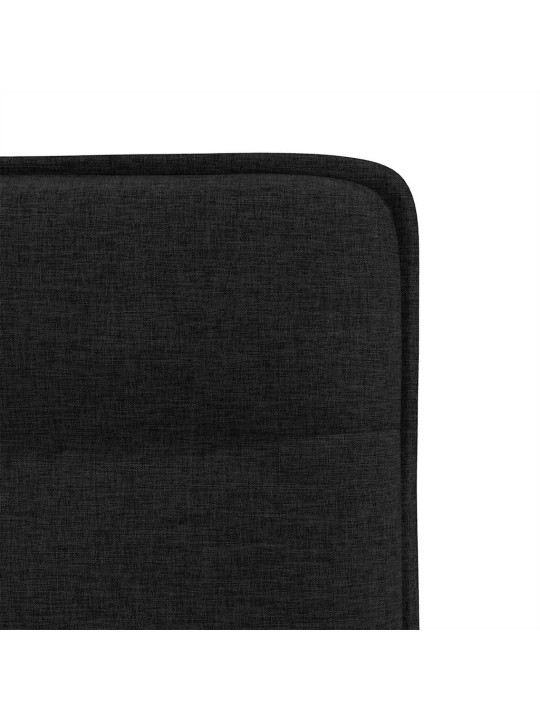 Jídelní židle 4 ks černé textil