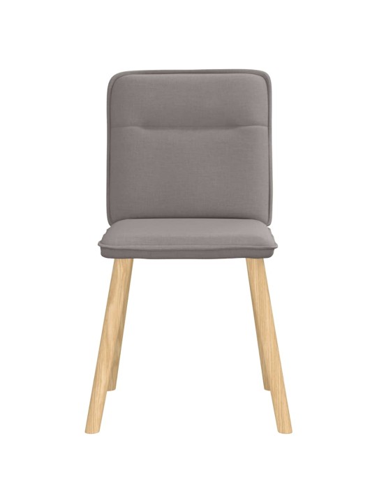 Jídelní židle 4 ks taupe textil
