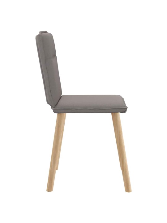 Jídelní židle 4 ks taupe textil