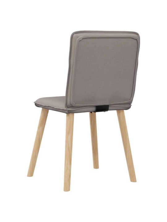 Jídelní židle 4 ks taupe textil